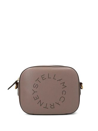 Stella McCartney Logo crossbodytas met logo - Bruin