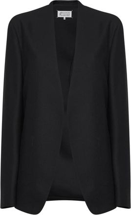 Maison Margiela Minimalistisch Jasje - Dames - Vesten - Zwart - XS - Katoen - Truien & Vesten