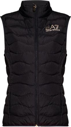 Emporio Armani Insulated Vest met Logo - Dames - Bodywarmers - Zwart - 2XS - Jassen