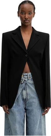Sportmax Jassen, Dames, Zwart, S, Polyester, Abilitata Blazer