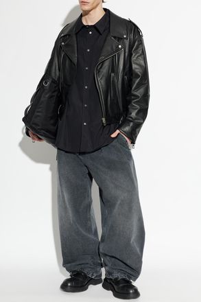 Loewe Wide-leg Jeans, Mens, Grey