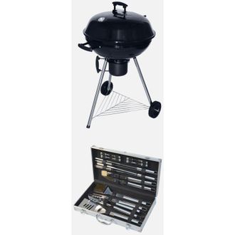 Sweeek Barbacoa De Carb&oacute;n Con Malet&iacute;n De Utensilios