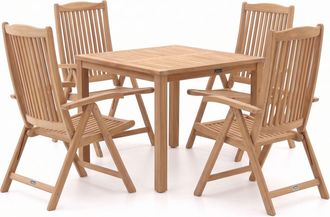 Sunyard Furniture Sunyard Veronica/Liverpool 90cm dining tuinset 5-delig verstelbaar
