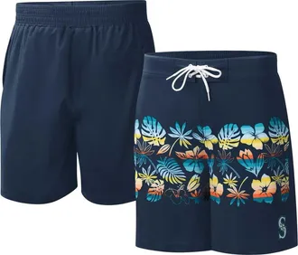 G-III Sports by Carl Banks Mens G-III Sports by Carl Banks Navy Seattle Mariners Breeze Volley Swim Shorts at Nordstrom, Size Small