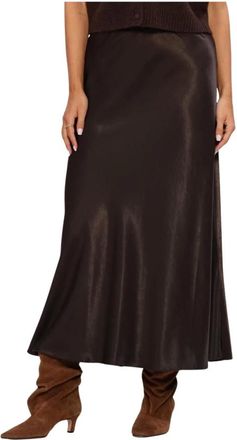 Moss Copenhagen Rokken, Dames, Bruin, M, Polyester, Nicolette Ullas Rok