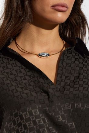 LI&Eacute; STUDIO Brass Necklace Scarlet, Womens, Gold