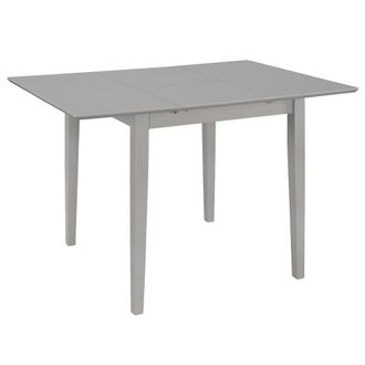 Berkfield Home Extendable Dining Table Grey (80-120)x80x74 cm MDF