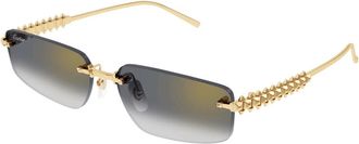 Cartier Sunglasses, unisex, Yellow, Size: 58 MM Ct0544S Sunglasses