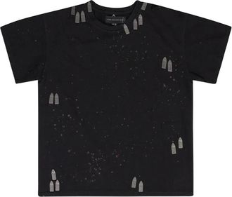 Who Decides War by Ev Bravado hardware-details short-sleeve T-shirt - Zwart