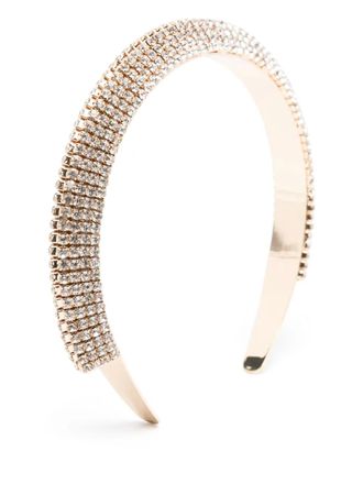 Paco Rabanne crystal-embellished headband - Gold