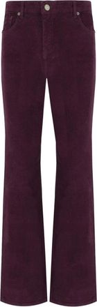 Twinset Corduroy Broek - Dames - Wijde Broeken - Paars - XS - Katoen - Broeken