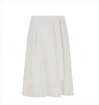 Herno Mmlrane Cotton Blend Flared Skirt