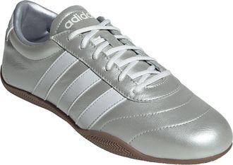 adidas Grand Court Lo Sneaker in Silver Met/Crystal White/Gum at Nordstrom Rack, Size 9.5