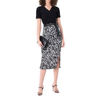 Diane Von F&uuml;rstenberg Diane Von Furstenberg Reversible Printed Edna Skirt Size M