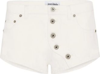 Jean Paul Gaultier Shorts corti con bottoni - Bianco