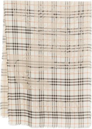 Burberry Geruite sjaal - Beige