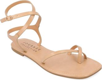 Journee Collection Charra Sandal in Tan at Nordstrom Rack, Size 7.5
