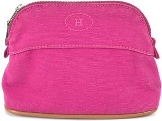 Hermès Pink Canvas Pouch (Pre-Owned)