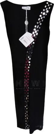 Emilio Pucci Embellished Black Dress Size S