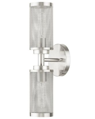 Livex Lighting 2 Light Brushed Nickel Wall Sconce