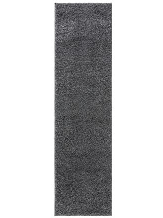 benuta Alfombra pelo largo gris 80x300