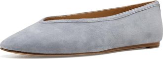 Marc Fisher Gradi Womens Flat Shoes Light Grey Suede : 8.5 M, Leather
