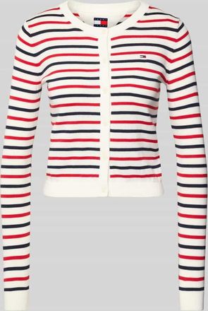 Tommy Jeans Regular Fit Cardigan aus Baumwolle in Rot, Größe XS