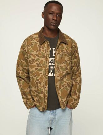 Lucky Brand Mens Canvas Utility Jacket
