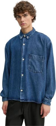 Won Hundred Denim Shirt - Heren - Spijkeroverhemden - Blauw - L - Denim - Overhemden