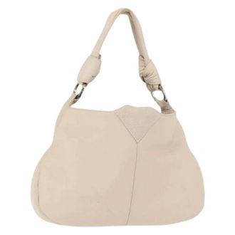 Loewe Pre-owned Shoulder Bag - Dames - Pre-owned - Beige - Maat: ONE Size Leer