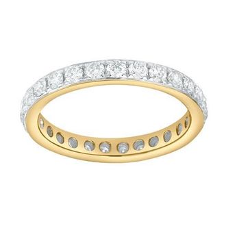 LuvMyJewelry Averine 1.00 Ct Natural Diamond Eternity Band 14K Gold Ring in 14K Yellow Gold at Nordstrom, Size 7