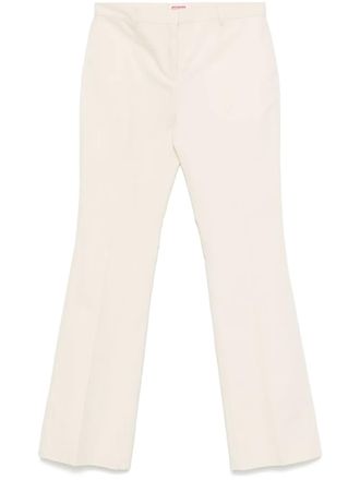 Kenzo flared cotton trousers - Neutrals