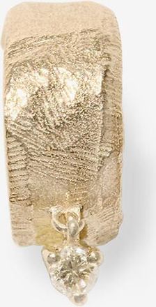 Pascale Monvoisin Einzelne Gelbgold-Creole mit Diamant Gaby N°1