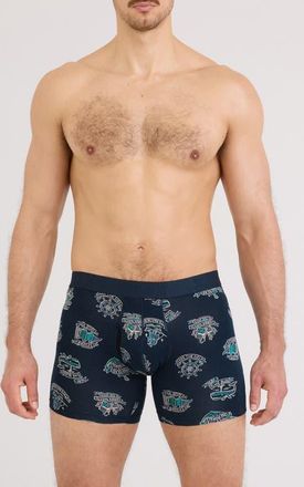 Saxx DropTemp Assorted 2-Pack Cooling Cotton Boxer Briefs in High Seas/Dark Ink at Nordstrom, Size Xx-Large