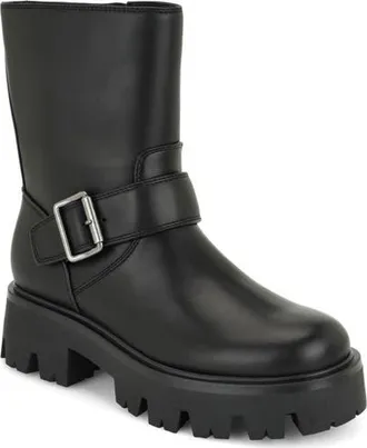 Nine West Ryder Faux Leather Boot in Black at Nordstrom, Size 9.5