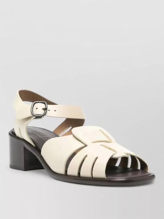 Hereu leather square heel sandals