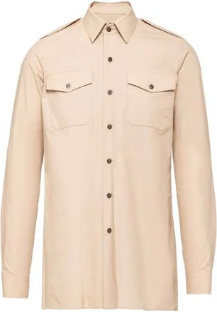 Prada Katoenen overhemd met Prada-driehoeklogo