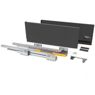 Emuca Cassetto Emuca Concept 30kg grigio antracite 27 cm di larghezza