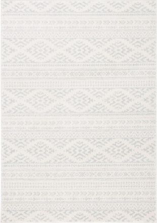 Safavieh Alfombra bohemio de polipropileno blanco/gris, 122 x 183 cm