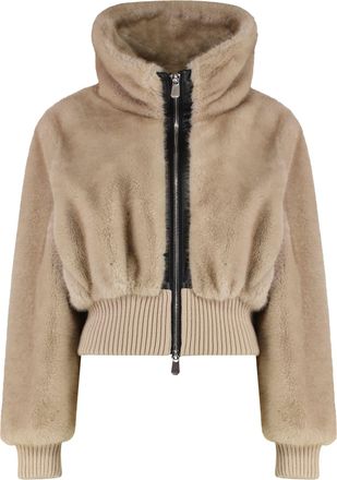 Pinko Bomber In Eco-fur