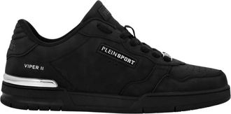 Plein Sport Nabuk Eco Leather Lo-Top Sneakers - unisex - Skateschoenen - Zwart - 36 EU - Polyester - Fitness