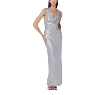 Giuseppe Di Morabito Gowns, female, Gray, XS, Silver-tone Sequin Dress