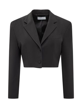 Giuseppe Di Morabito Black Solid Notched Lapel Blazer