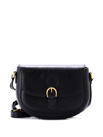 Gucci Charisma Flap Embossed Leather shoulder bag - Zwart