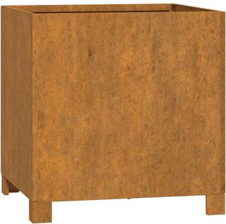 vidaXL Jardinera Con Patas Acero Corten Oxidado 42x40x43 Cm Vidaxl