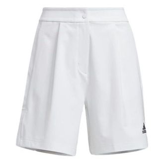 adidas (WMNS) adidas Solid Color Logo Casual Shorts Asia Sizing White HF2463