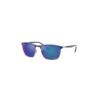 Ray-Ban Authentieke Rb 3686 Bril- Premium Kwaliteit! - unisex - Zonnebrillen - Blauw - 57 MM - Accessoires