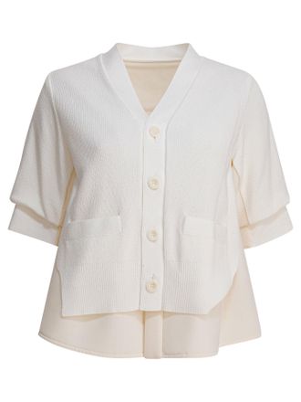 sacai Pullover mit V-Ausschnitt