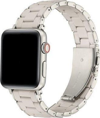 Posh Tech Orla Silicone + Stainless Steel Band for Apple Watch in Starburst at Nordstrom