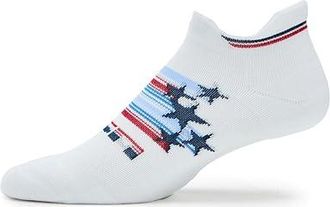 Feetures Elite Max Cushion No Show Tab No Show Socks Shoes Spangled : MD (US Mens Shoe 6-8.5 - Womens Shoe 7-9.5), Spandex/Polyester/Nylon